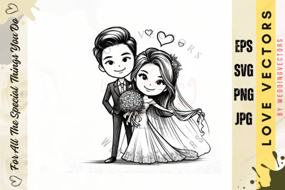 C2768: Minimalist Wedding Vectors for Modern Design