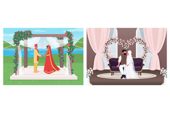 Capturing Tradition: The Power of Indian and Muslim Wedding Illustrations