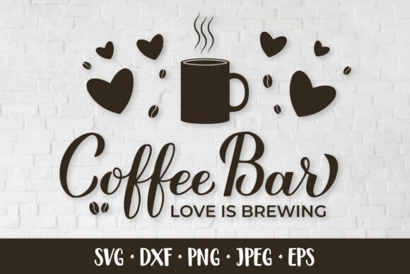 Coffee Bar Sign & Wedding Bar Sign SVG: A Designer's Creative Asset