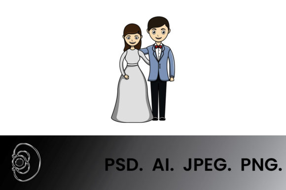 Creative Uses for a Happy Wedding Couple Vector