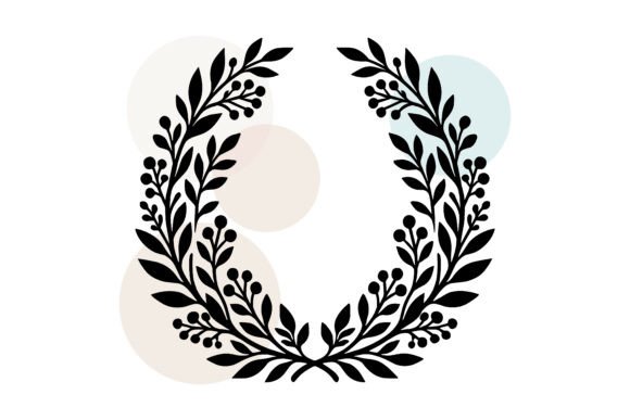 Elegant Berry Leaf Laurel Frame Vector for Designers