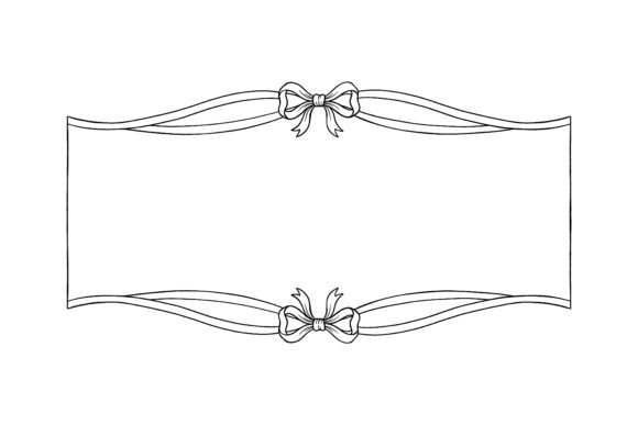 Elegant Ribbon Bow Wedding Frame Vector: A Designer's Essential Asset