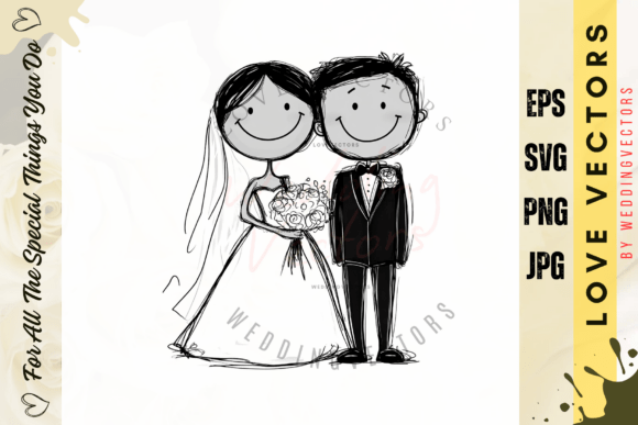 Elevate Wedding Designs with C4959 Love Vectors