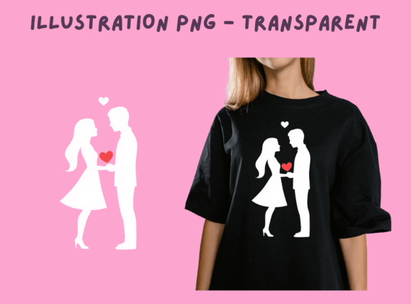 Special Lovers Illustration: Timeless Design for Celebration