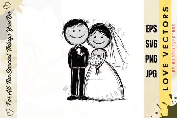 Wedding Couple and Love Vectors - C3185: A Designer's Guide
